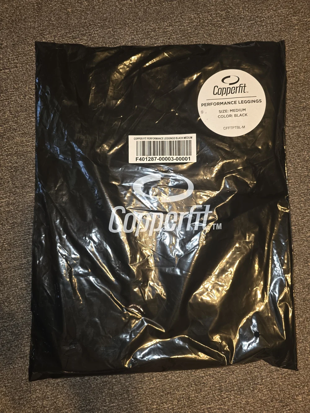 Copperfit High-Waist Black Leggings - Medium - Picture 10 of 11